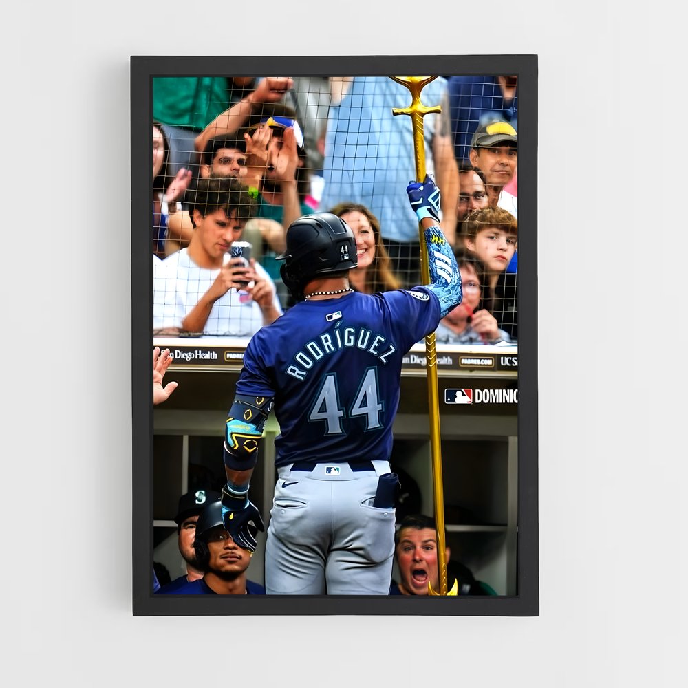 Poster Le Frappeur Élevé – affiche Baseball (vue 2)
